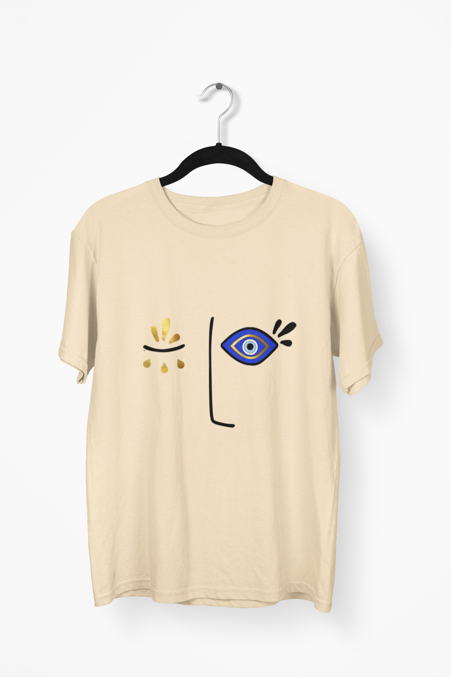 Evil Eye Design T-shirt Face Amida By Zaa