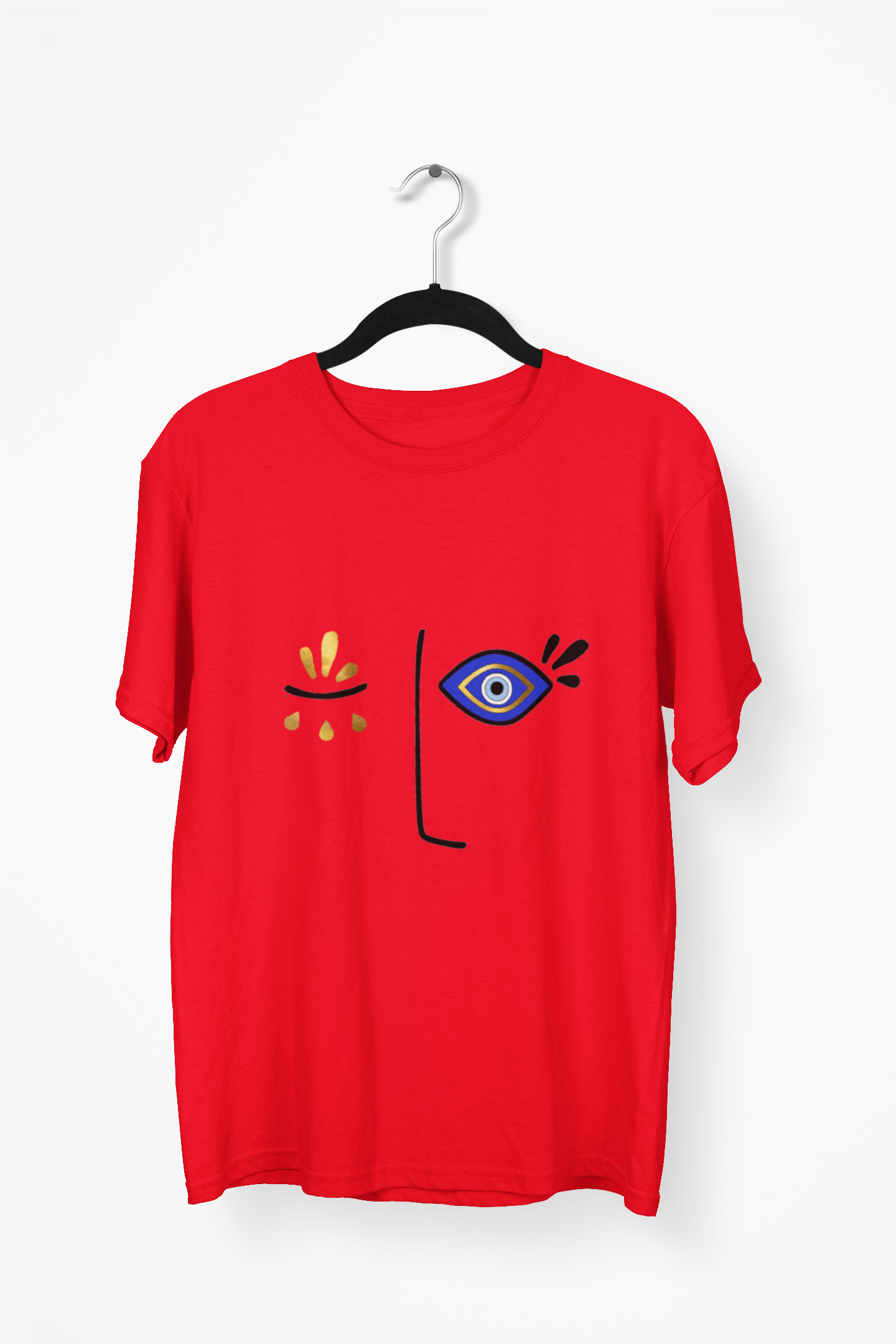 Evil Eye Design T-shirt Face Amida By Zaa