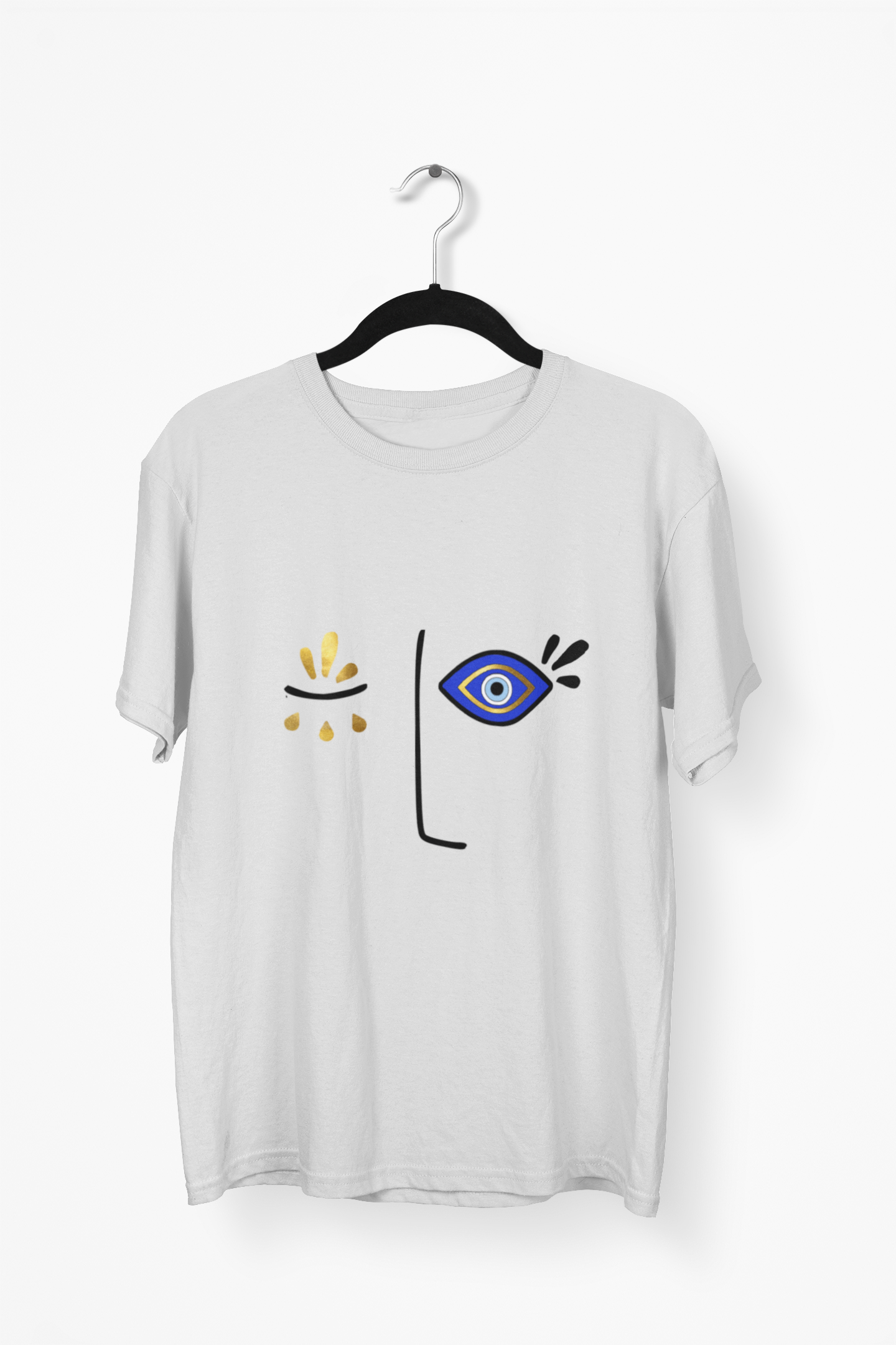 Evil Eye Design T-shirt Face Amida By Zaa