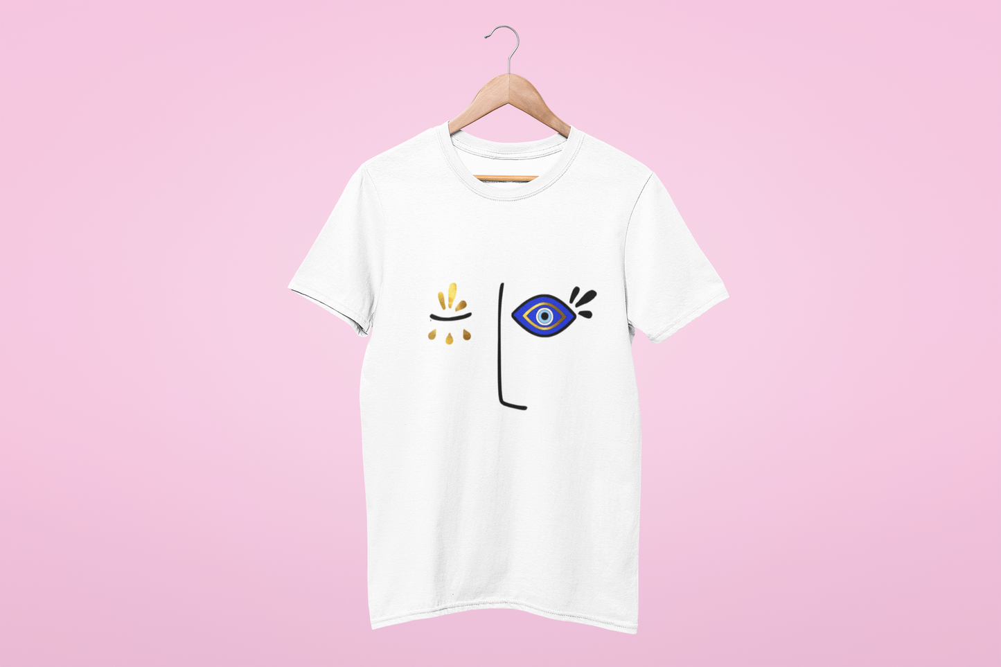 Evil Eye Design T-shirt Face Amida By Zaa