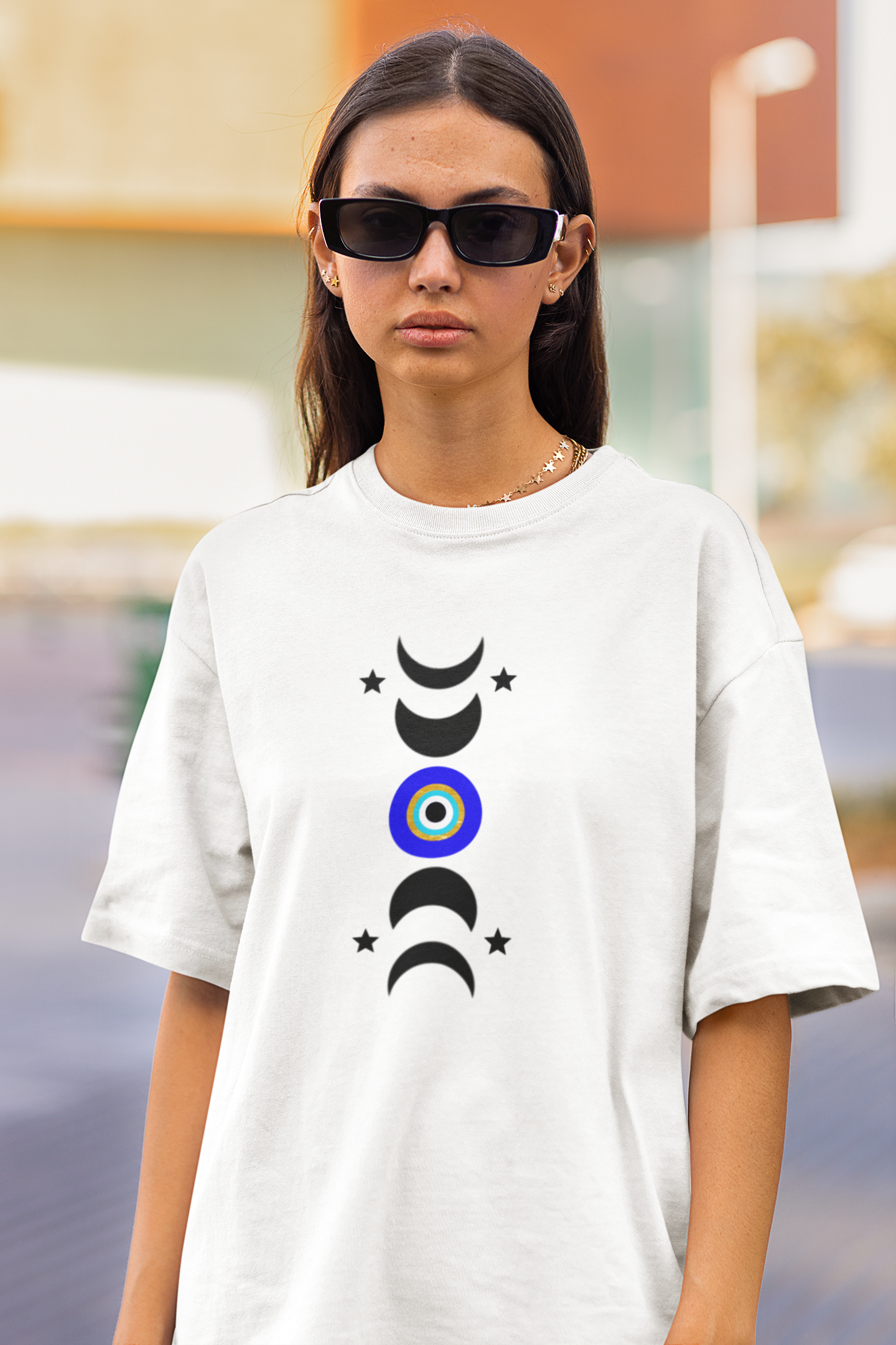 Moon Phases Evil Eye T shirt