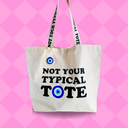 evil eye tote bag