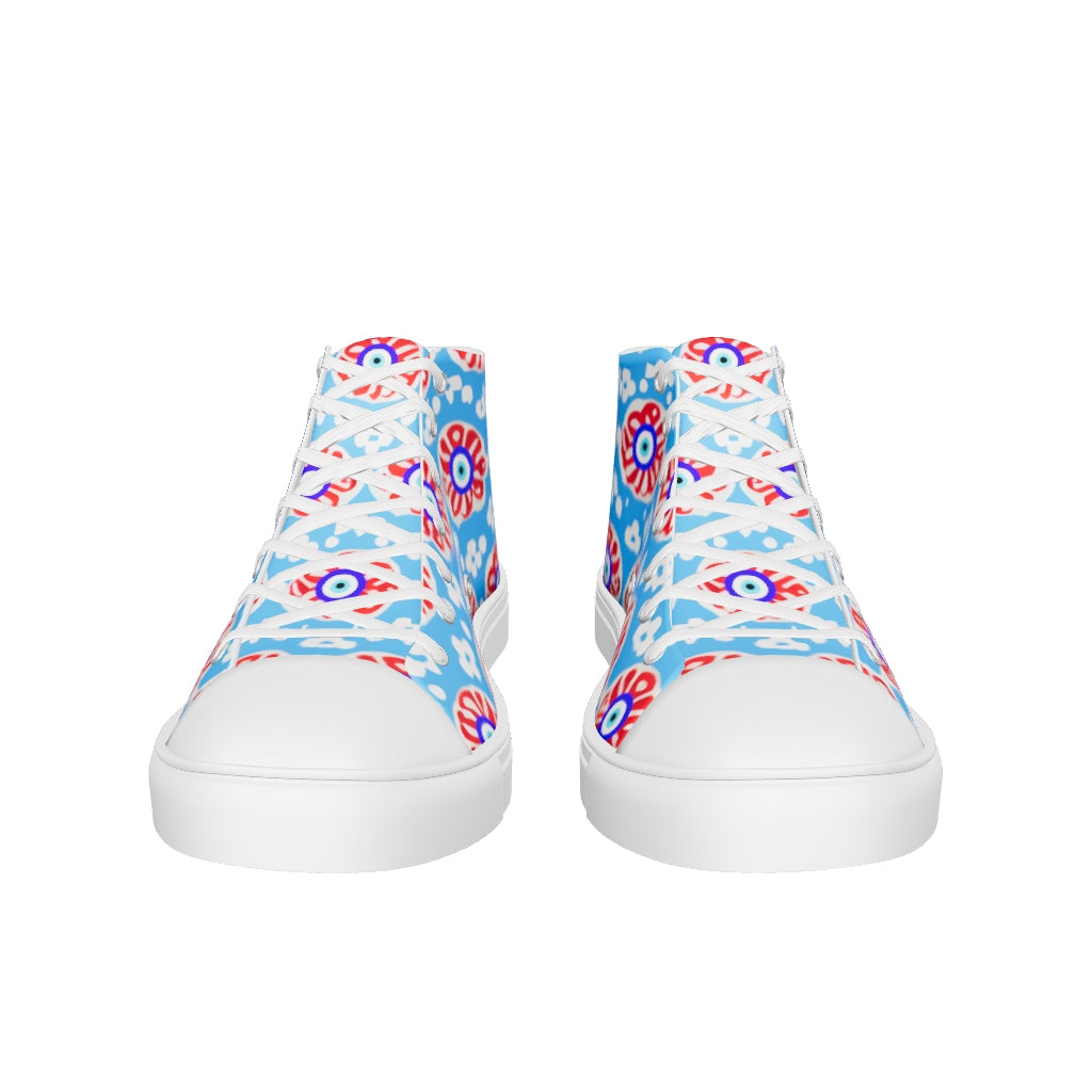 Women’s high top canvas shoes