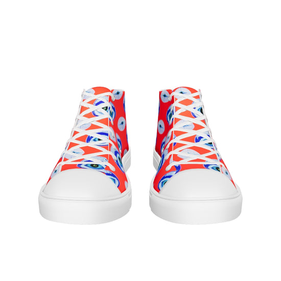 Women’s high top canvas shoes