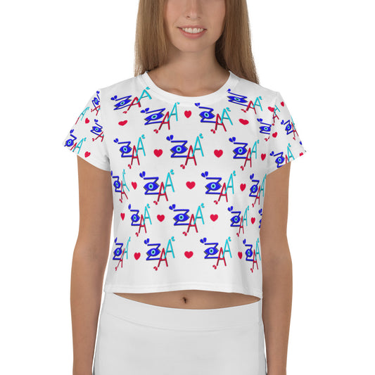 Zaa© All-Over Print Crop Tee