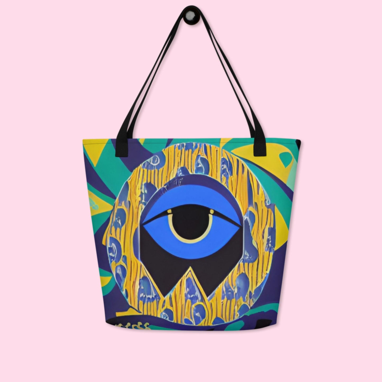 Mesopotamia Garden All-Over Print Large Tote Bag