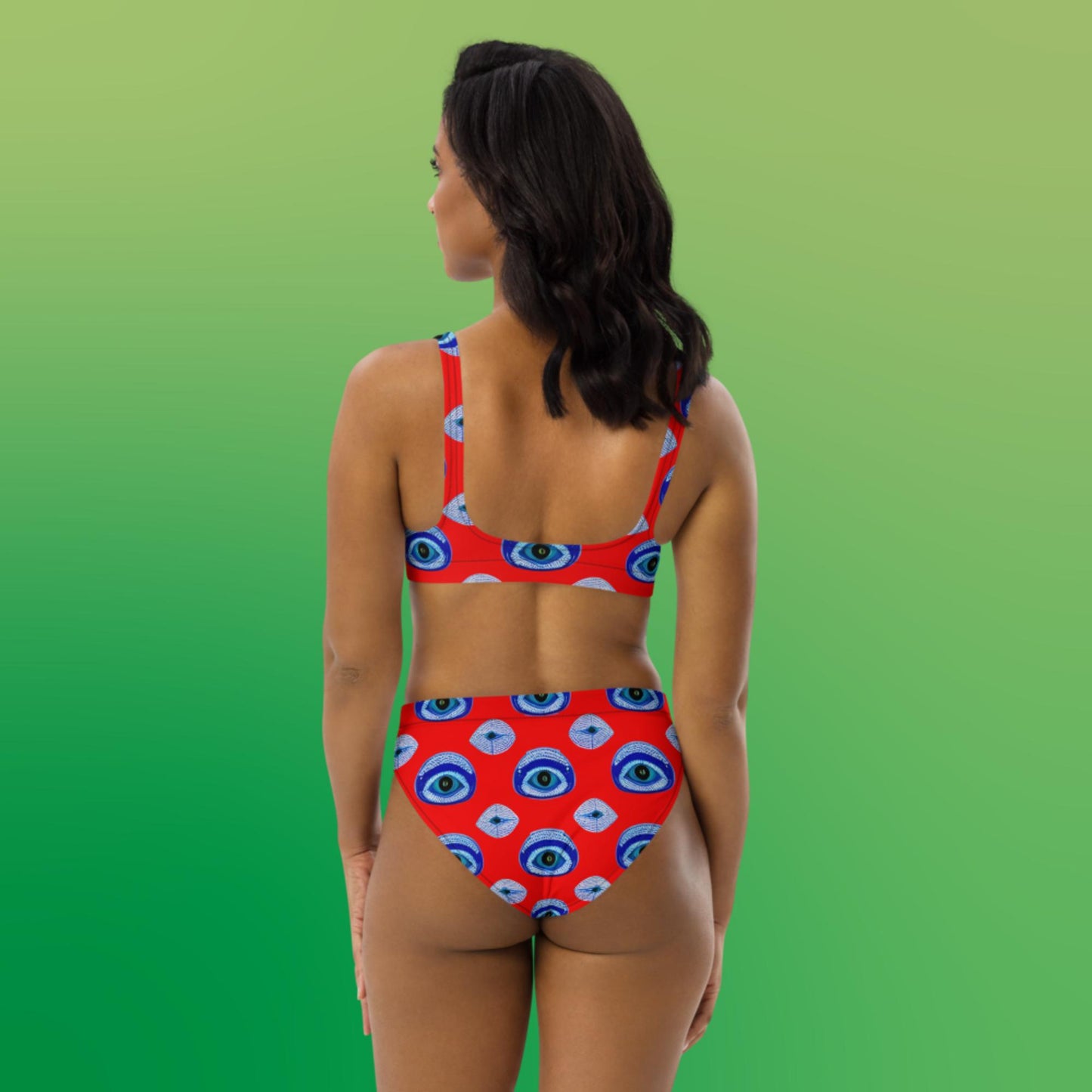 Rouge Recycled high-waisted bikini