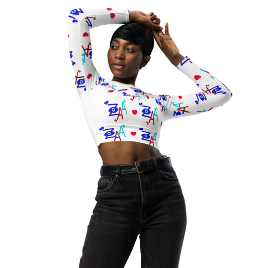 Zaa© Recycled long-sleeve crop top