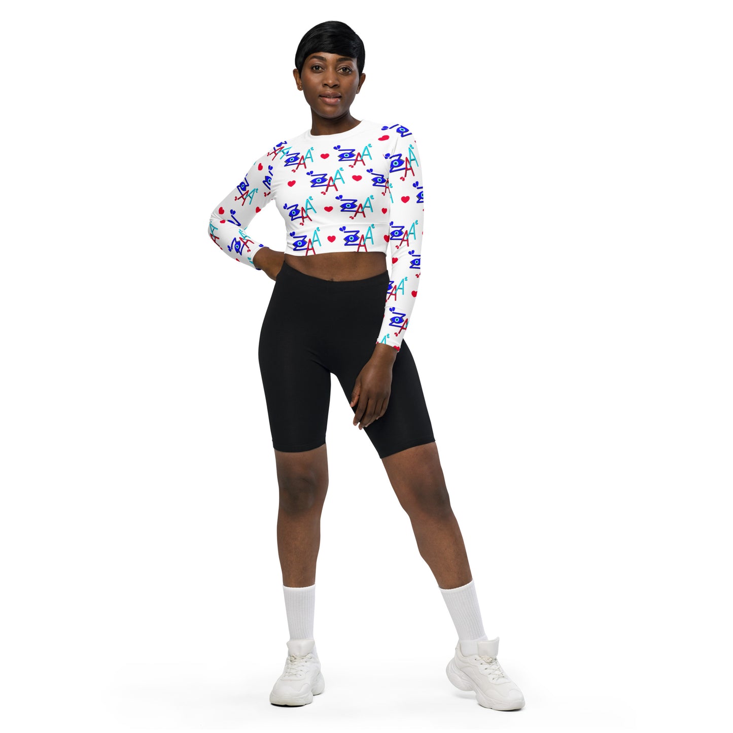 Zaa© Recycled long-sleeve crop top