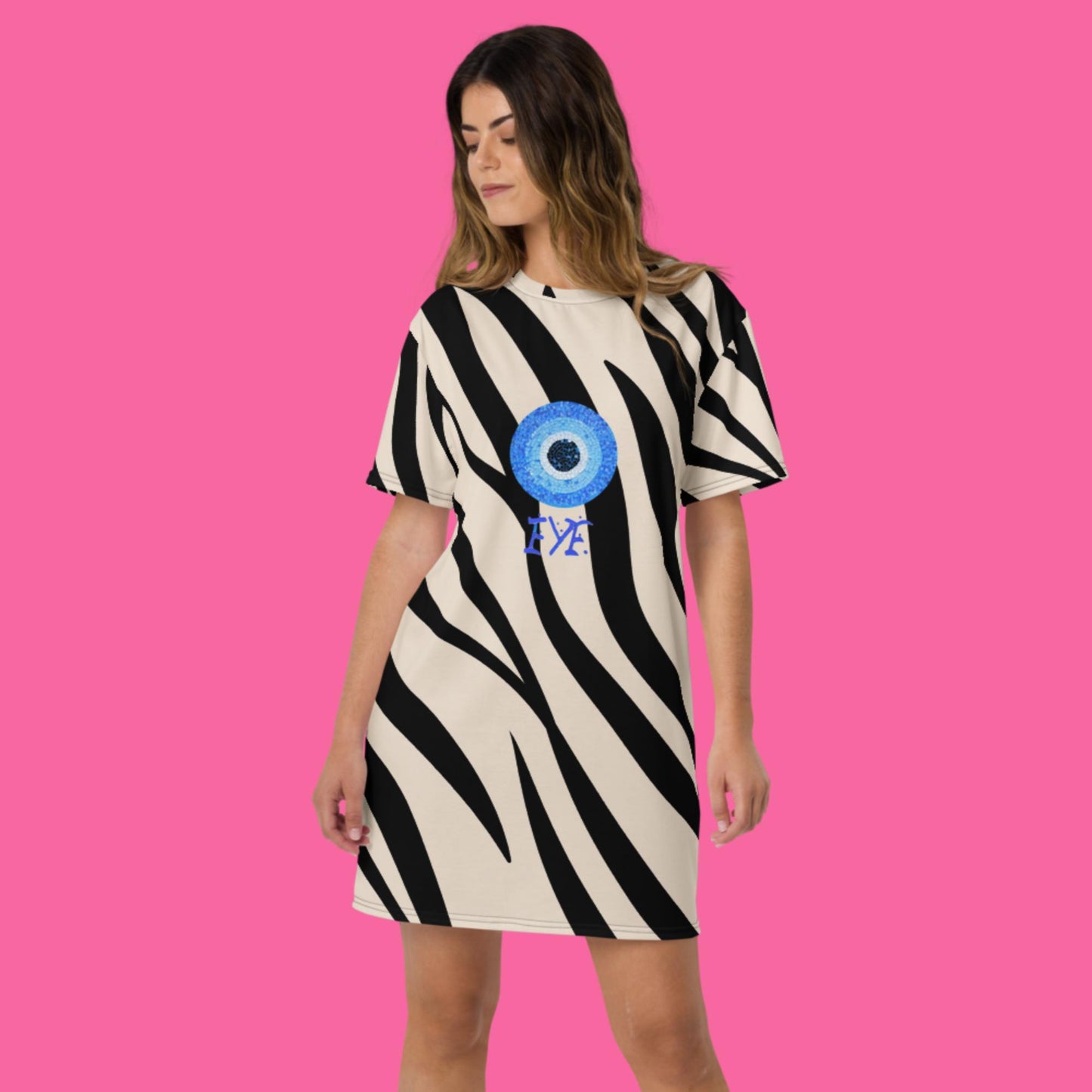 Zebra Eye T-shirt dress