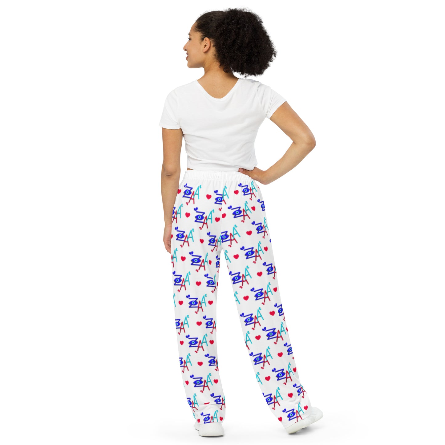 Zaa©️ All-over print unisex wide-leg pants