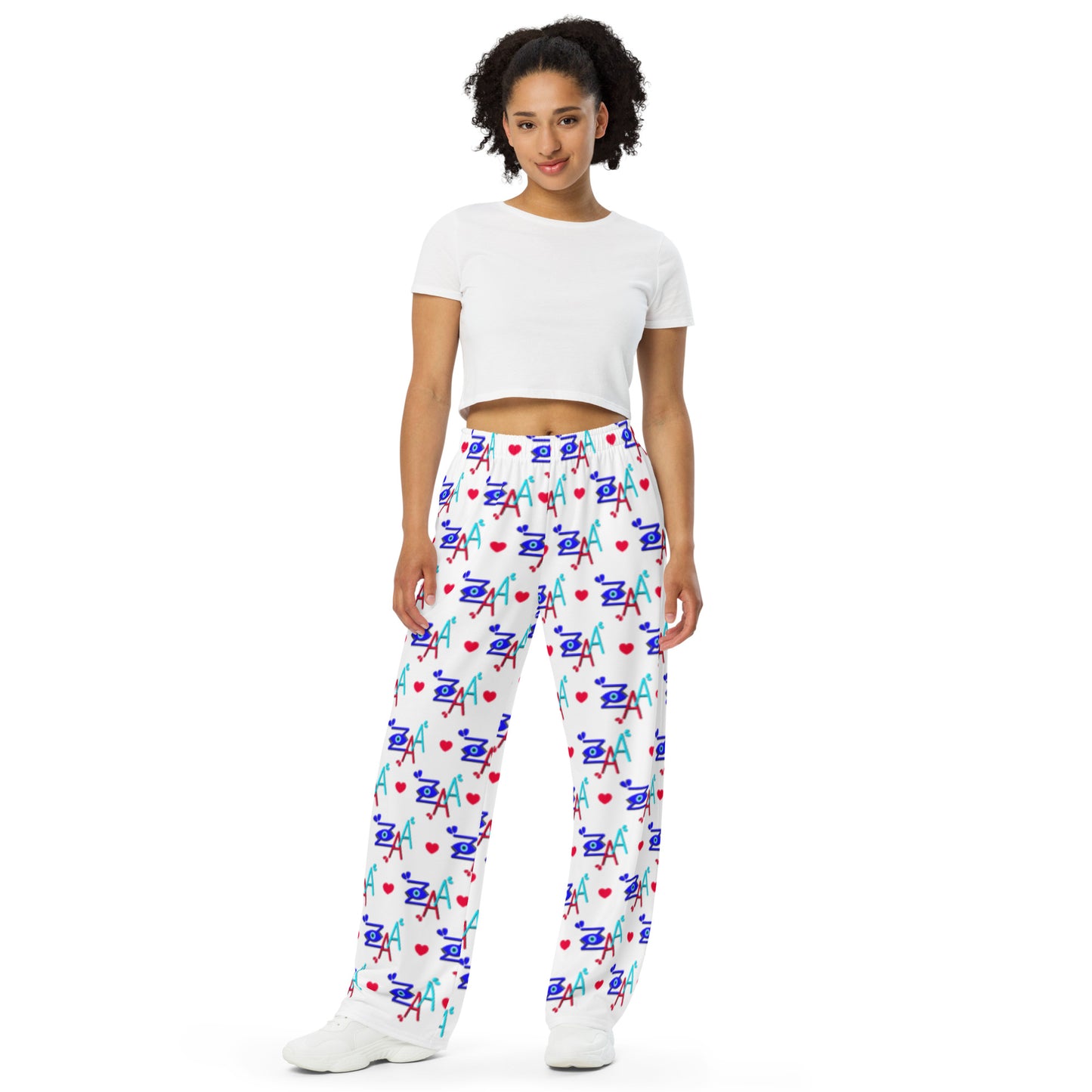 Zaa©️ All-over print unisex wide-leg pants