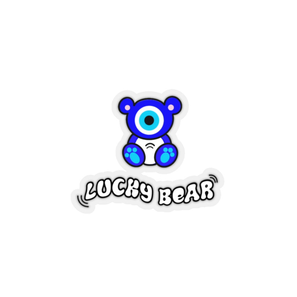 Lucky Bear Amida By Zaa© Evil Eye Kiss-Cut Stickers