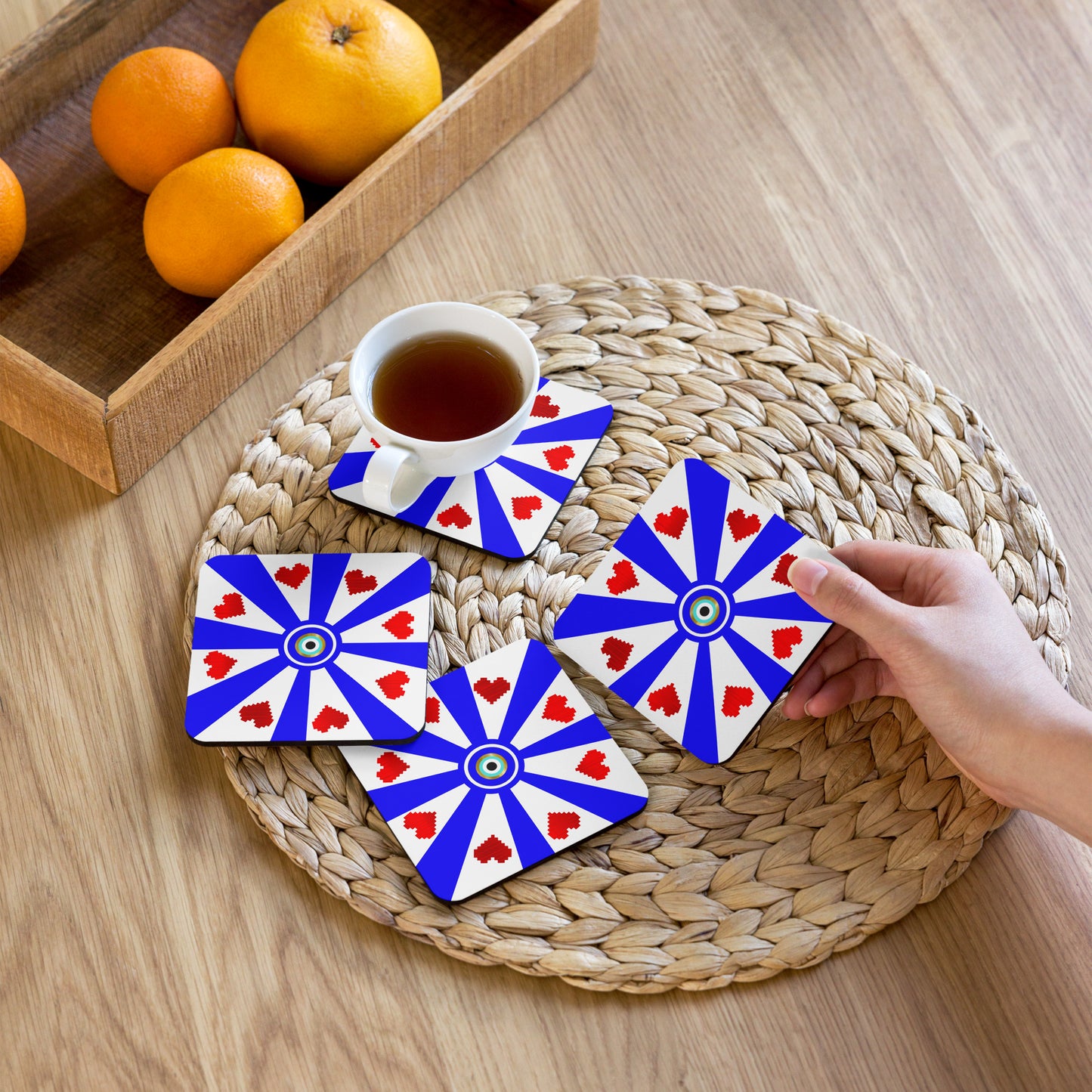 Amida Hypnotize Cork-back coaster