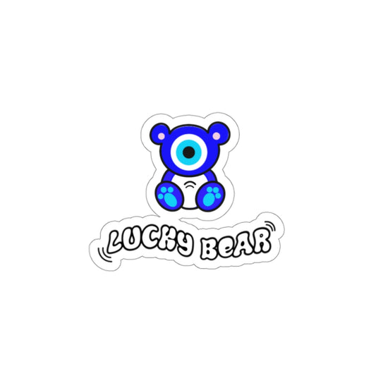 Lucky Bear Amida By Zaa© Evil Eye Kiss-Cut Stickers