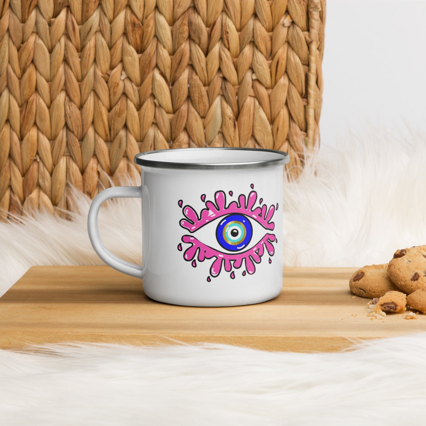 Amida Eye Enamel Mug