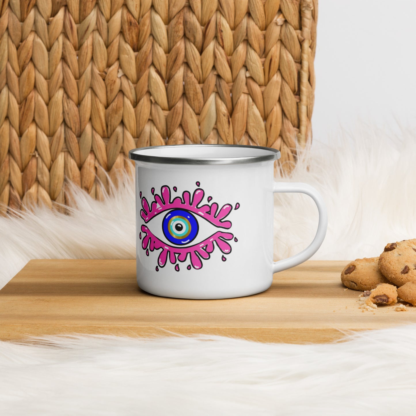 Amida Eye Enamel Mug