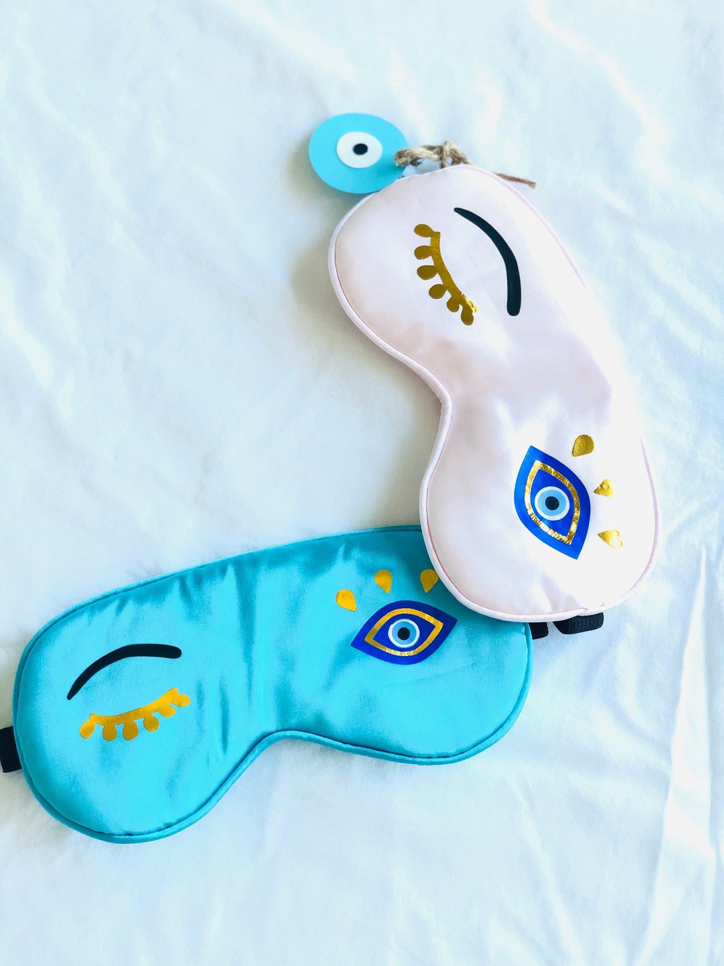 Evil Eye Design Satin Sleep Mask Amida By Zaa