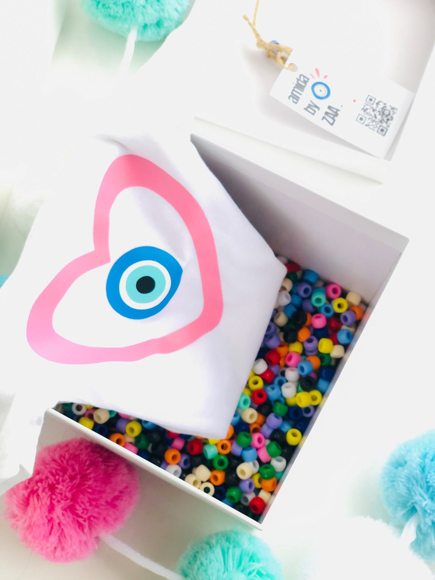 Evil Eye Baby Gift Set With Socks For Baby Shower Gift Set