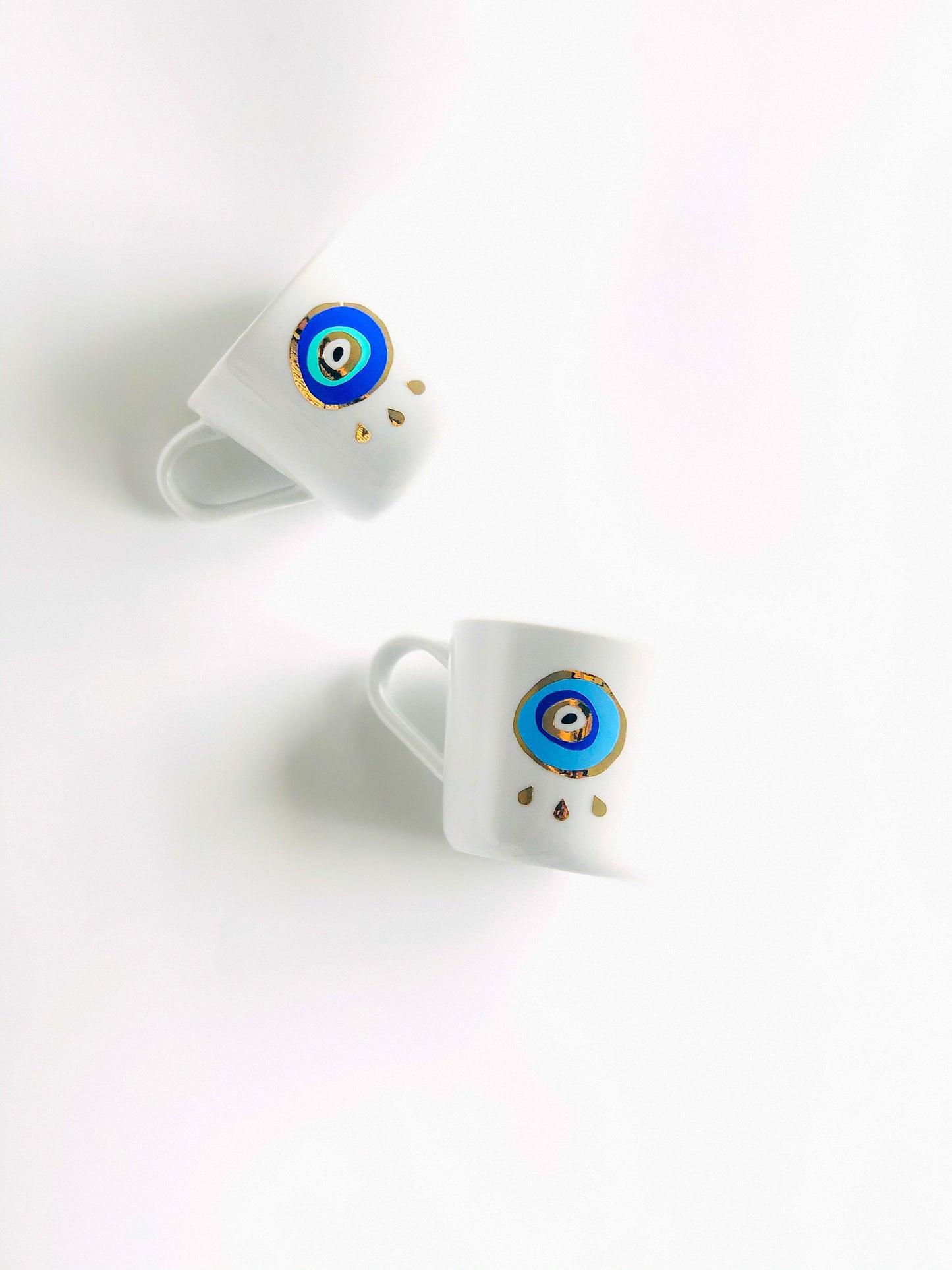 Gold Rim Eye Mug