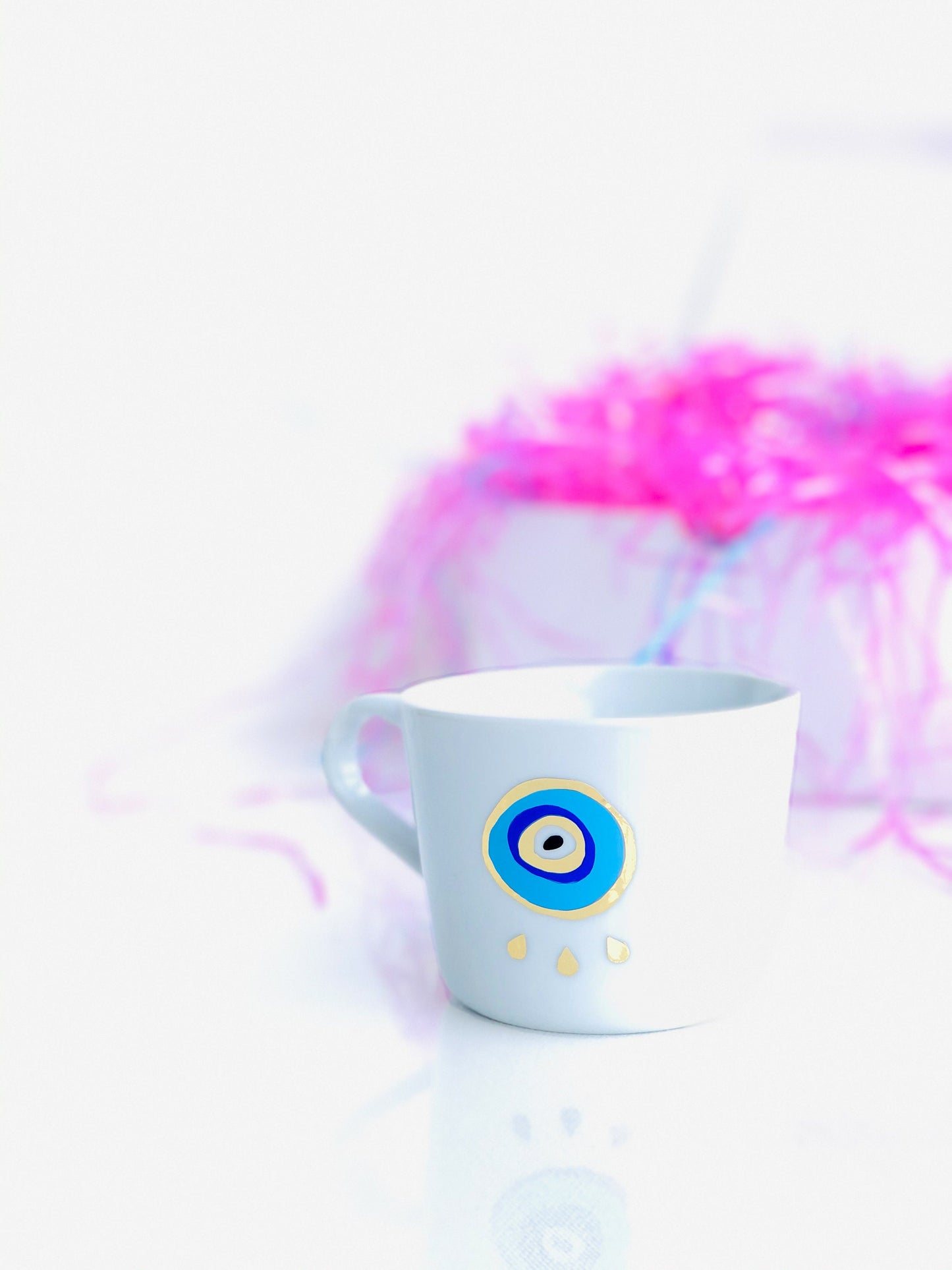 Gold Rim Eye Mug