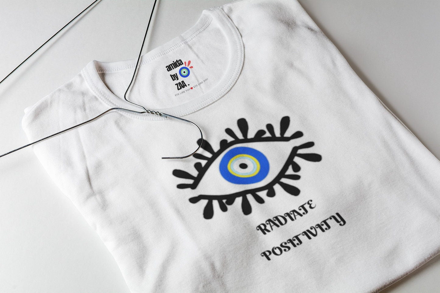 Evil Eye Design Radiate Positivity T shirt Evil Eye Tee Positivity