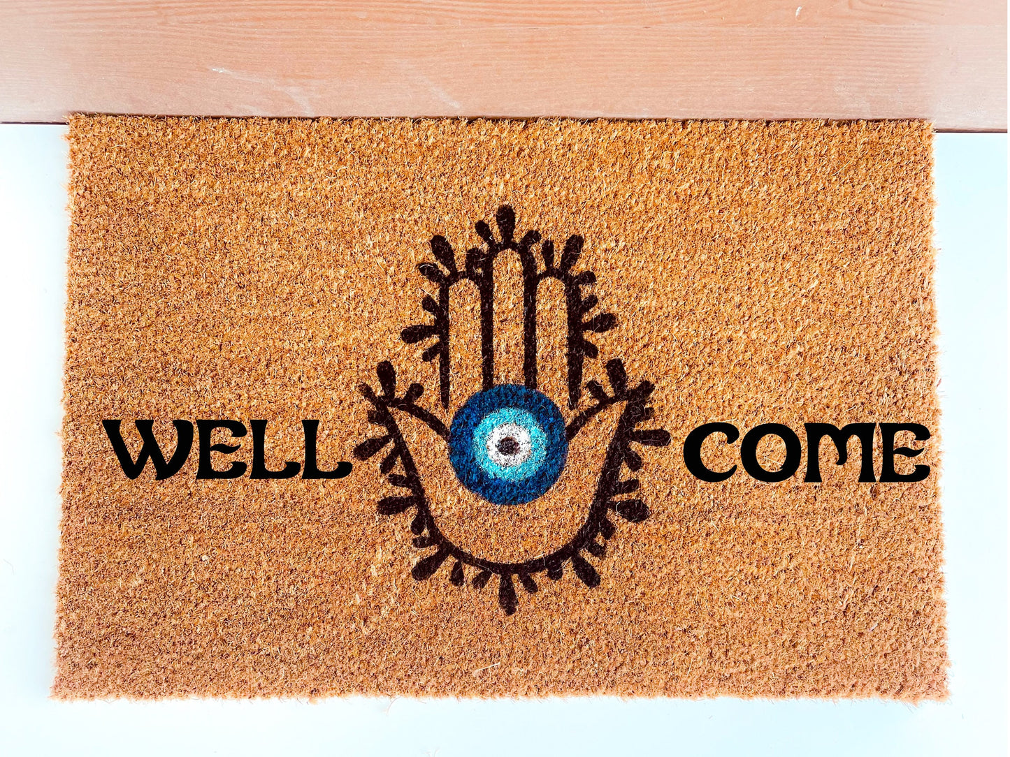 Hamsa Hand Welcome Evil Eye Doormat Spirit Doormat Hamsa Hand Welcome Home