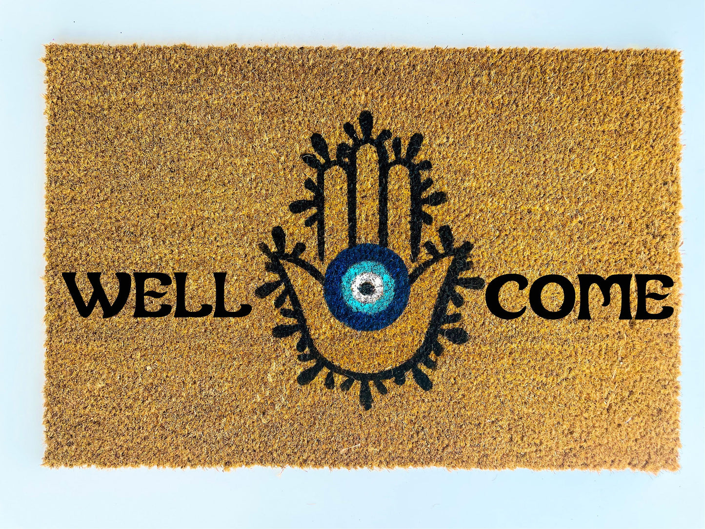 Hamsa Hand Welcome Evil Eye Doormat Spirit Doormat Hamsa Hand Welcome Home