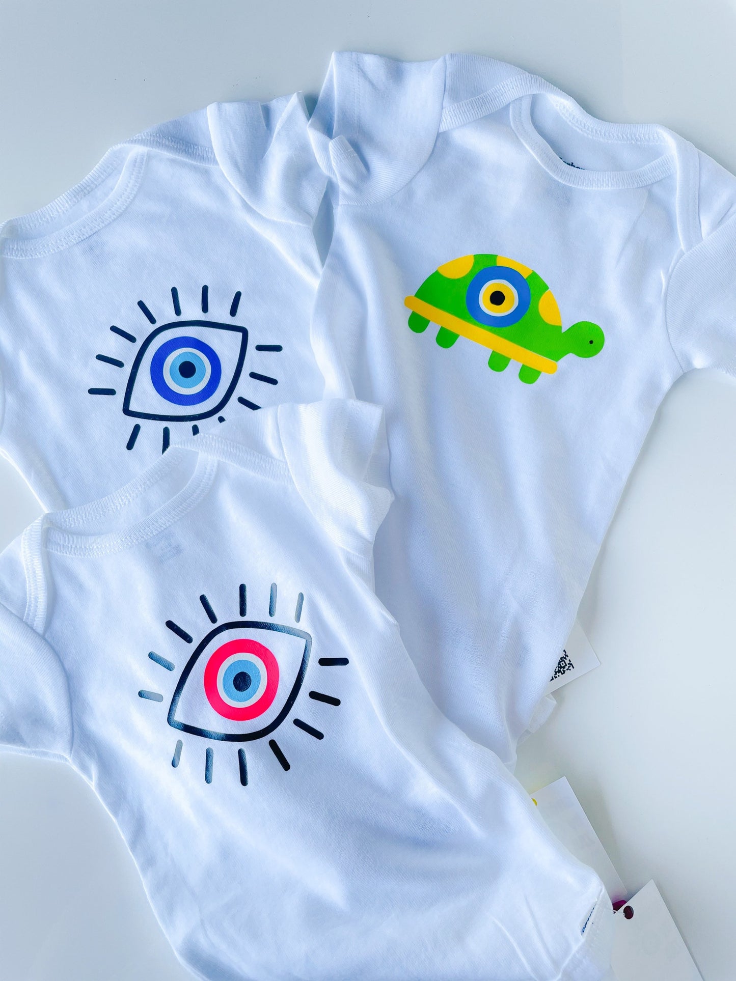 Evil Eye Design Baby Bodysuit Onesie Custom Made Cute Baby Onesie