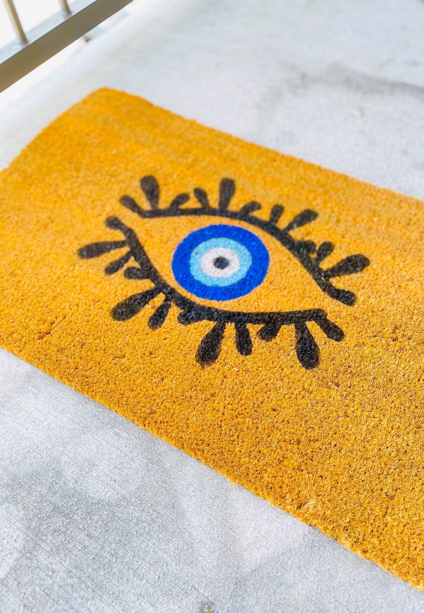 Evil Eye Doormat Amida By Zaa Custom Doormat Good Vibes Doormat