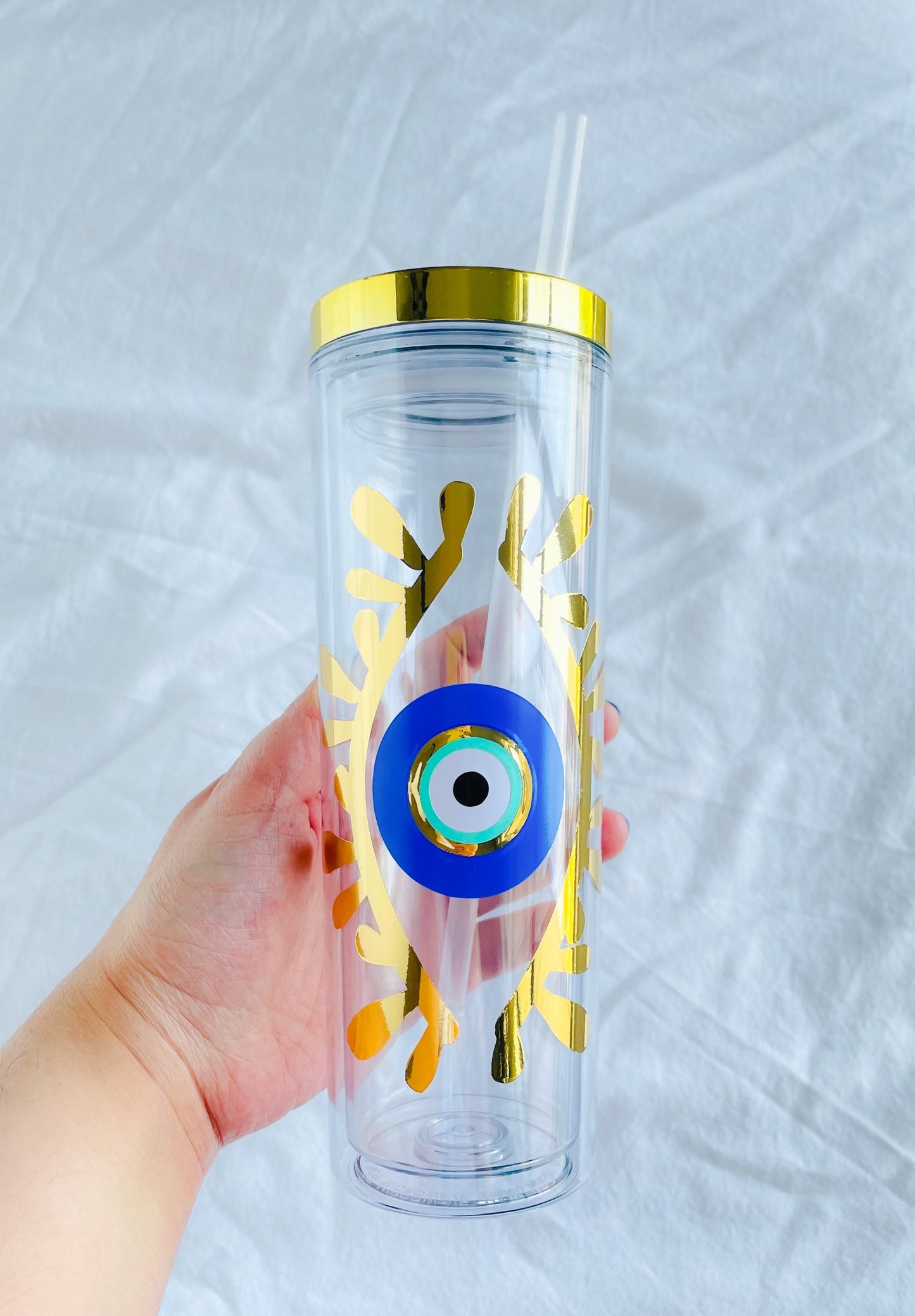 Evil Eye Tumbler With Your Name Evil Eye Design Amida By Zaa Custom Tumbler