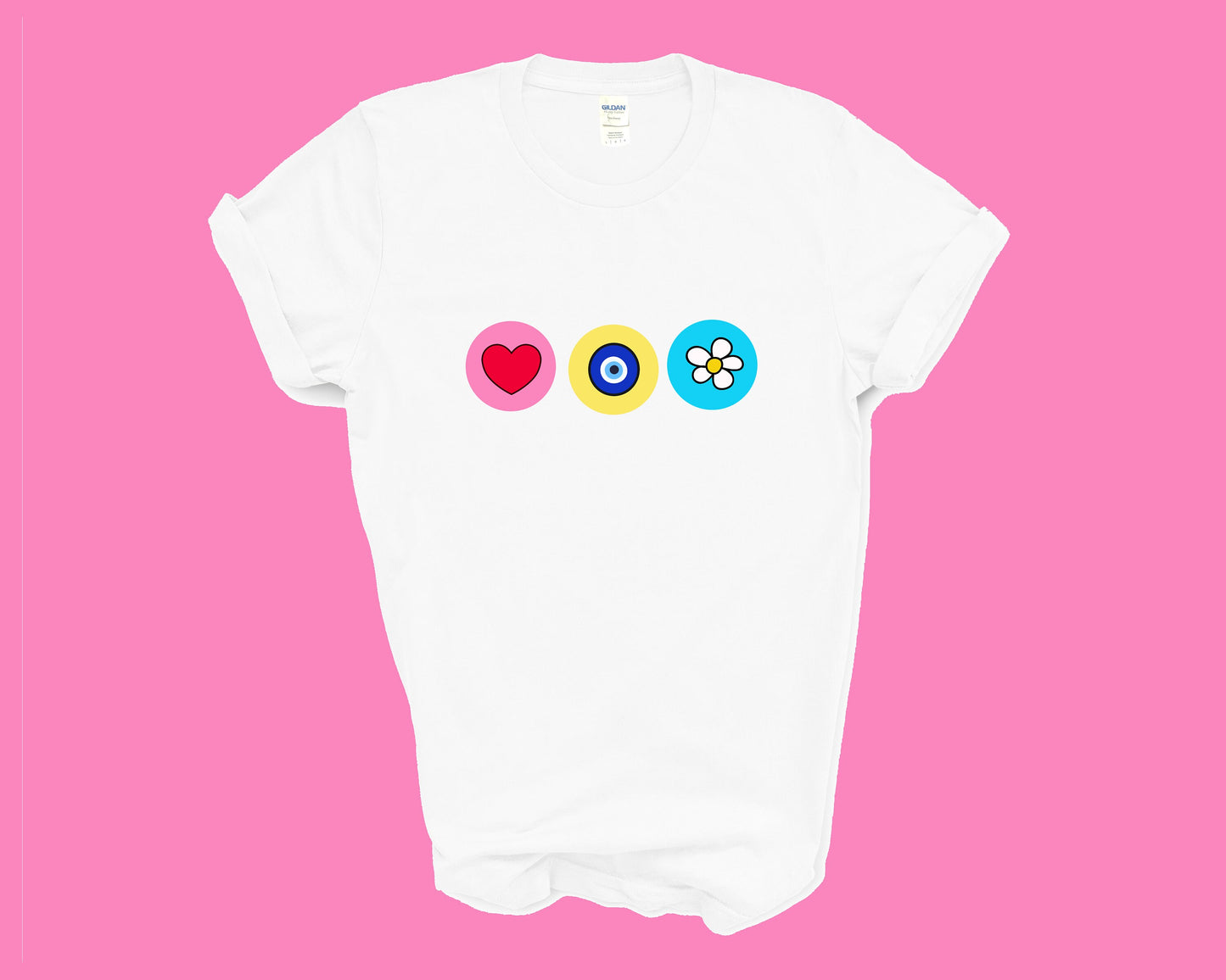 Evil Eye Top Evil Eye T shirt With Daisy Heart Funny Tshirt Amida By Zaa