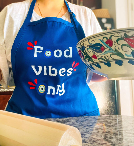 Food Vibes Only Evil Eye Apron Unisex