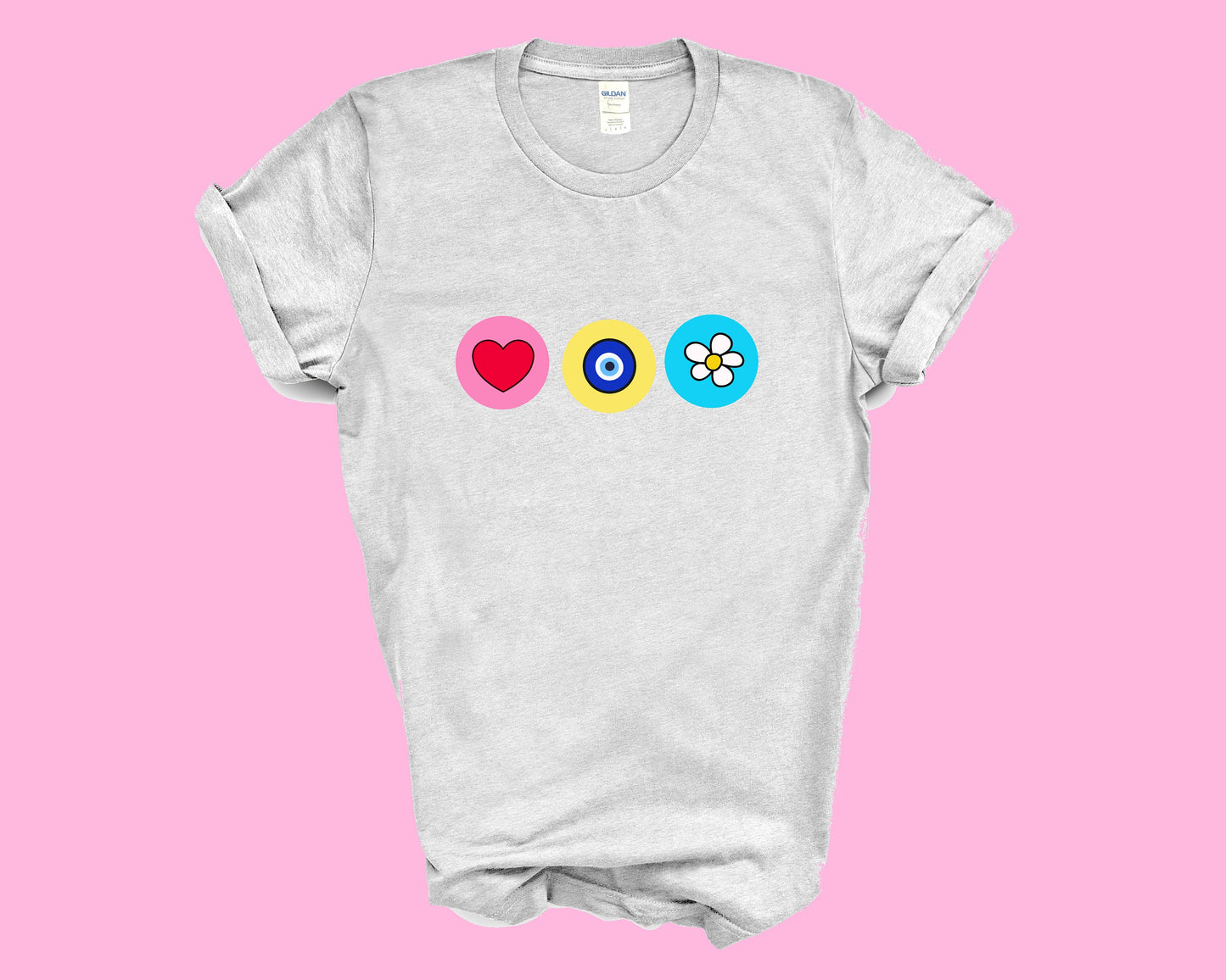 Evil Eye Top Evil Eye T shirt With Daisy Heart Funny Tshirt Amida By Zaa