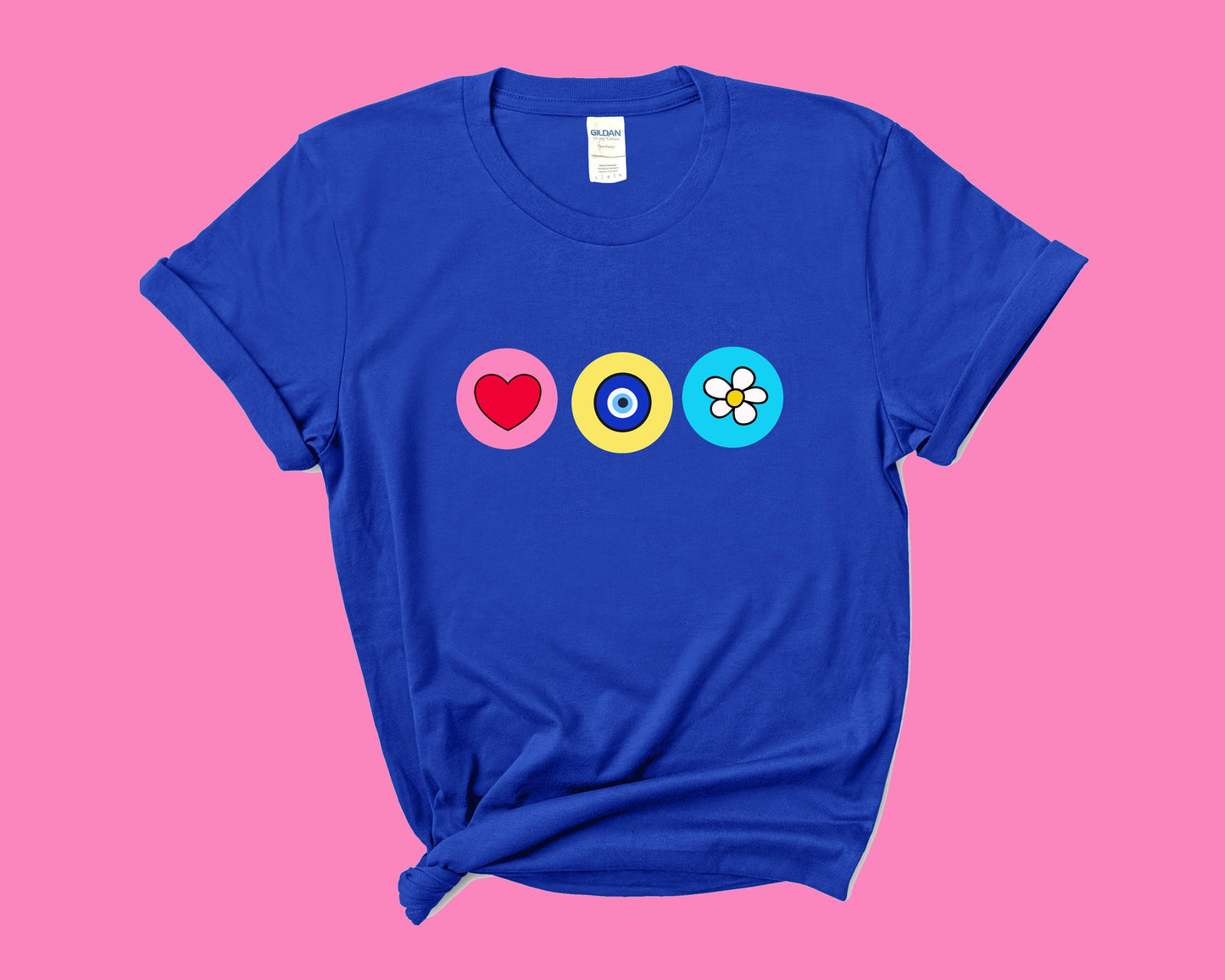 Evil Eye Top Evil Eye T shirt With Daisy Heart Funny Tshirt Amida By Zaa