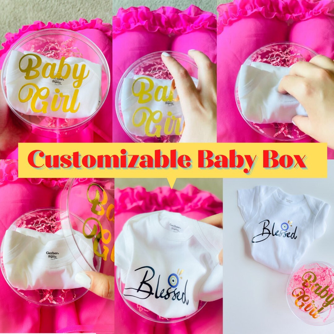 Evil Eye Design Baby Box Acrylic Baby Box Custom Baby Box Baby Shower Gift Box