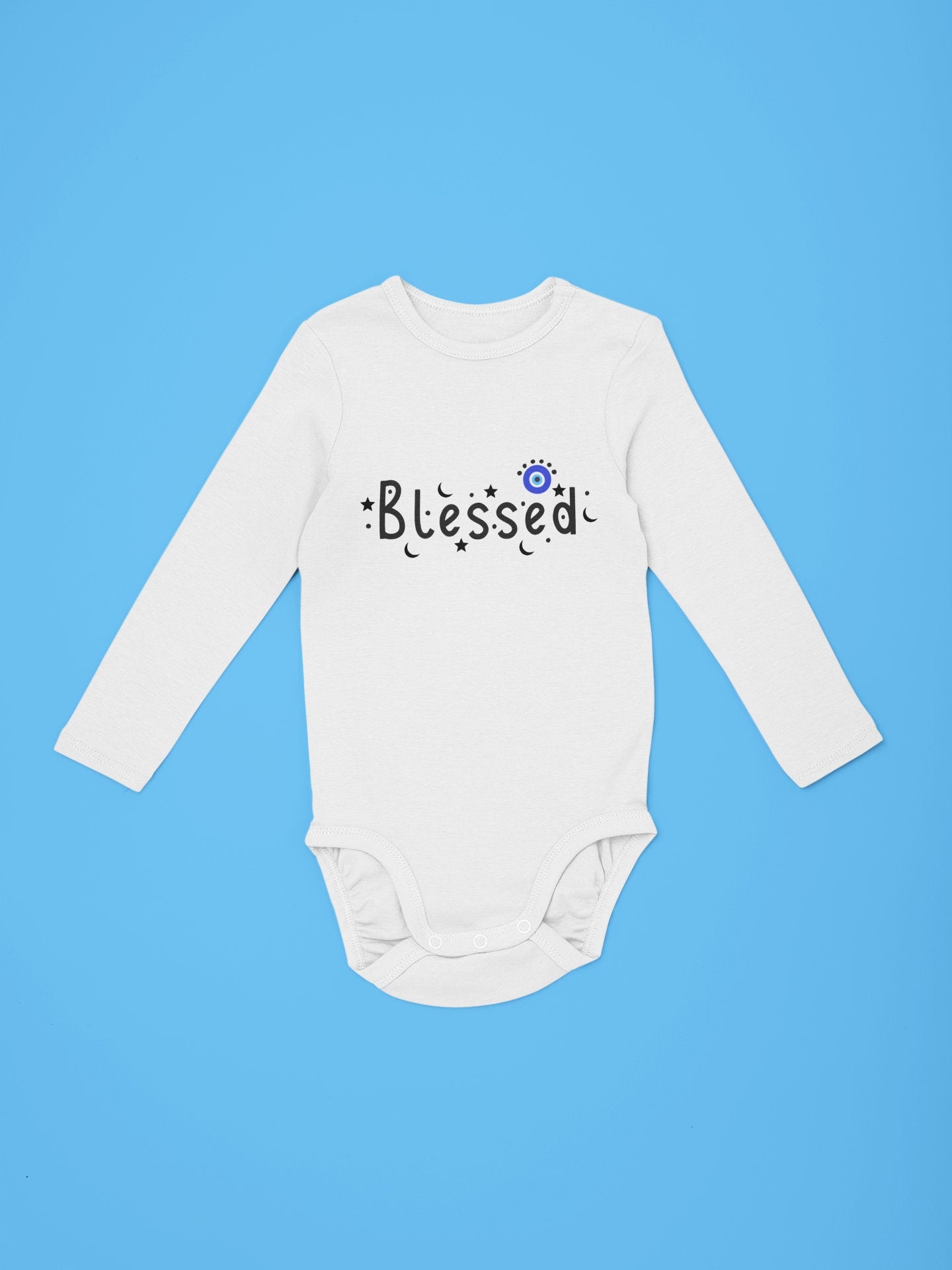 Blessed Baby Bodysuit Blessed Baby Onesie Evil Eye Baby Onesie