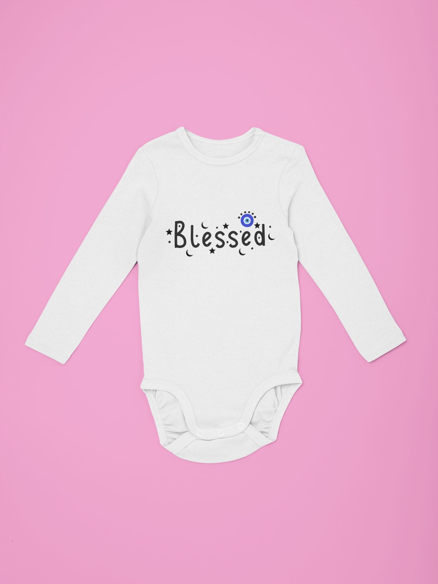 Blessed Baby Bodysuit Blessed Baby Onesie Evil Eye Baby Onesie