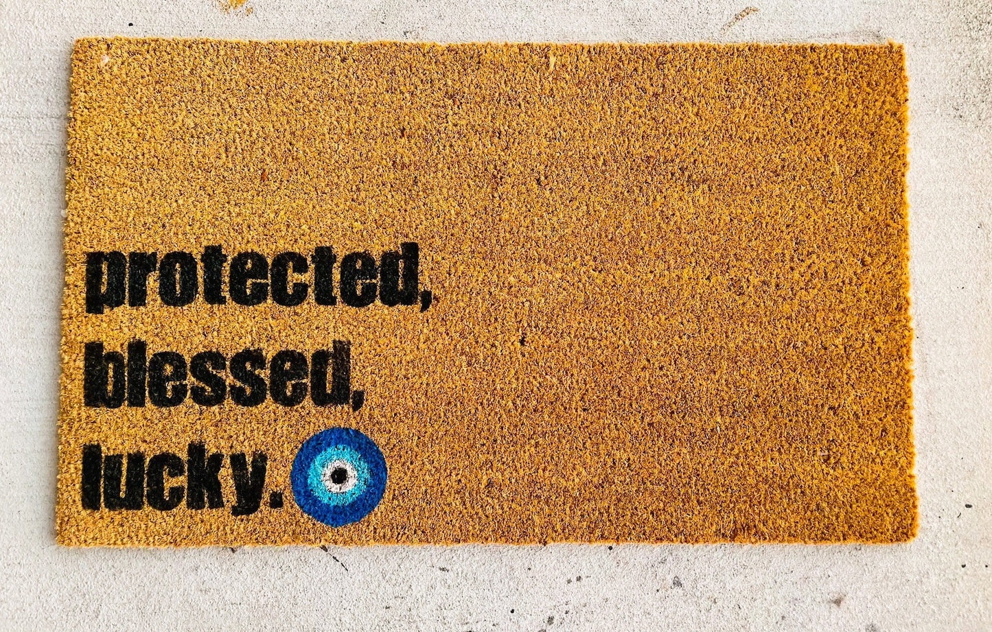 Evil Eye Door Mat, Protect Doormat, Blessed Doormat