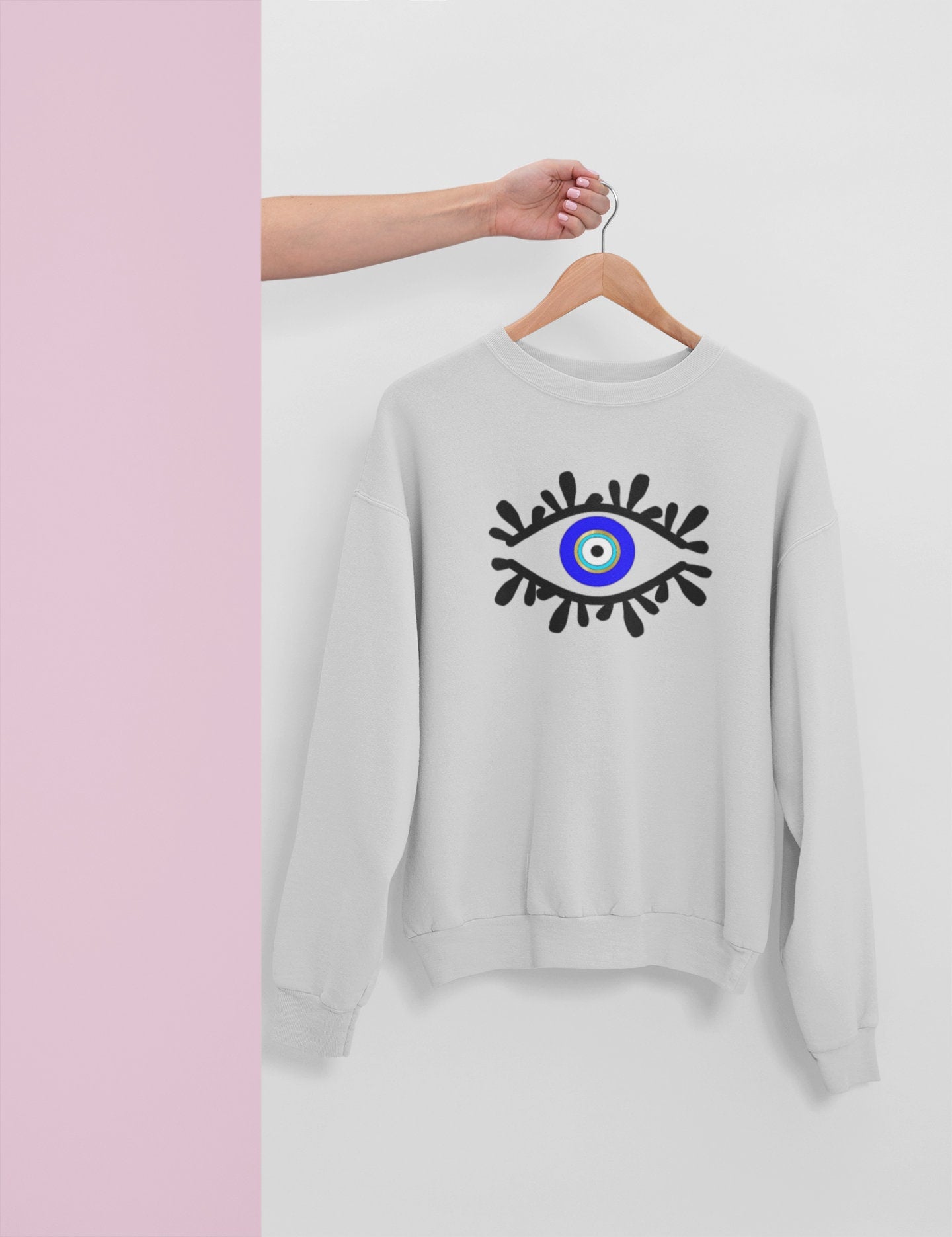 Amida By Zaa Evil Eye Sweatshirt, Evil Eye Sweatshirt, Evil Eye Clothes