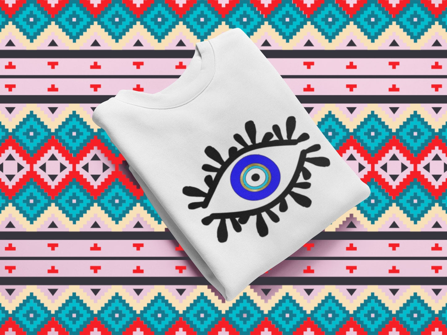 Amida By Zaa Evil Eye Sweatshirt, Evil Eye Sweatshirt, Evil Eye Clothes