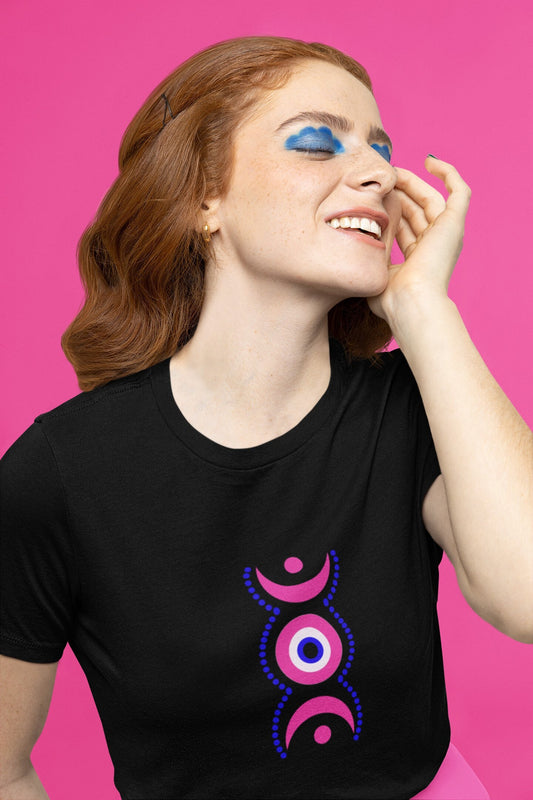 Moon Phases With Evil Eye T shirt, Evil Eye T shirt, Moon Phases T shirt, Spiritual T shirt, Boho T shirt