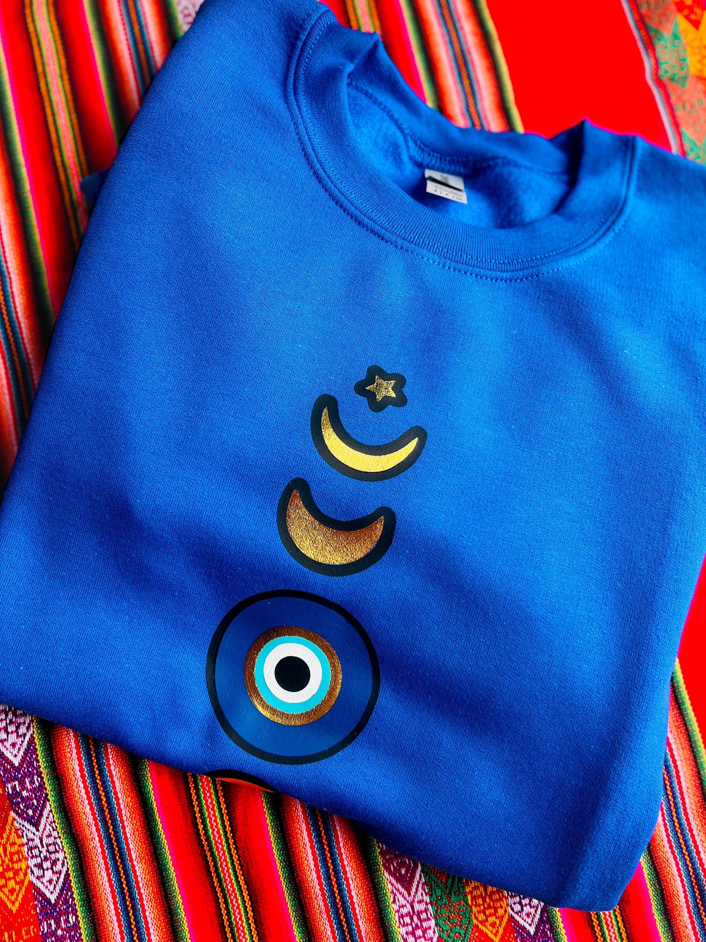 Moon Phases Evil Eye Sweatshirt, Moon Phases Sweatshirt, Spiritual Sweatshirt