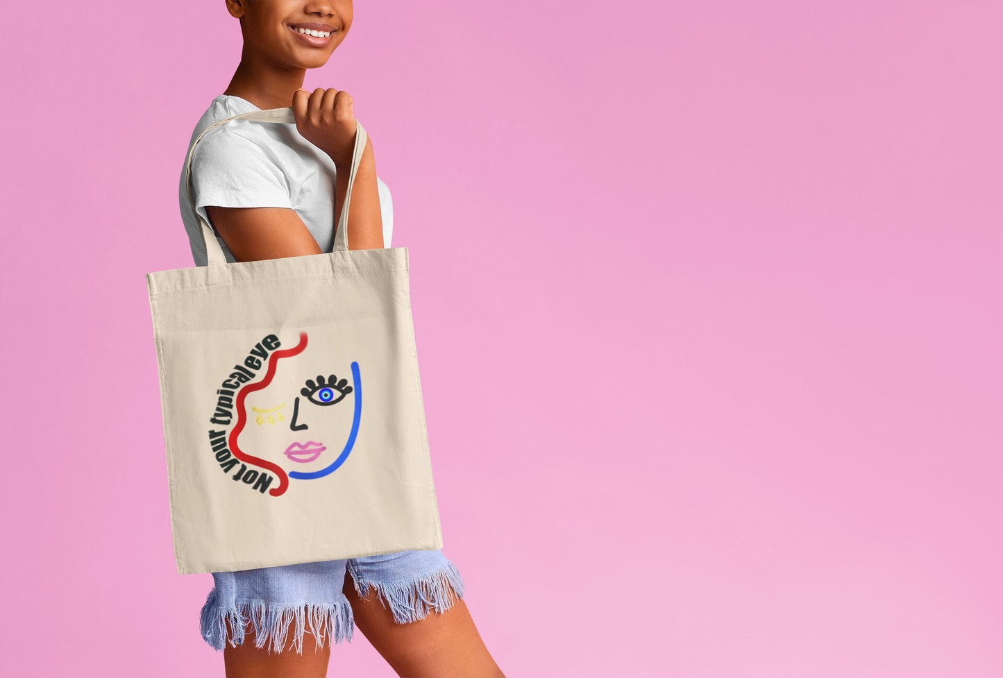 Not Your Typical Eye Tote Bag, Evil Eye Tote Bag