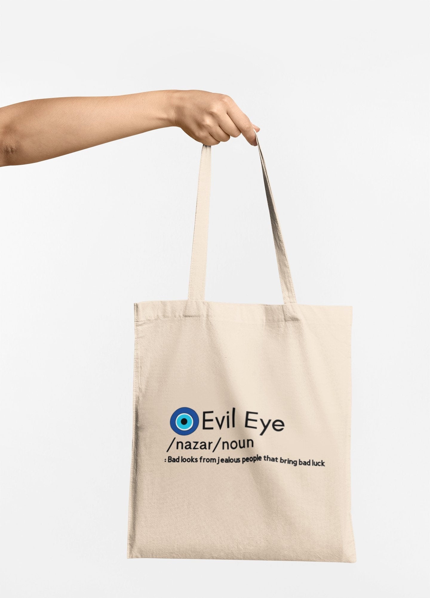 Evil Eye Meaning Tote Bag, Evil Eye Tote Bag, Bohemian Tote Bag