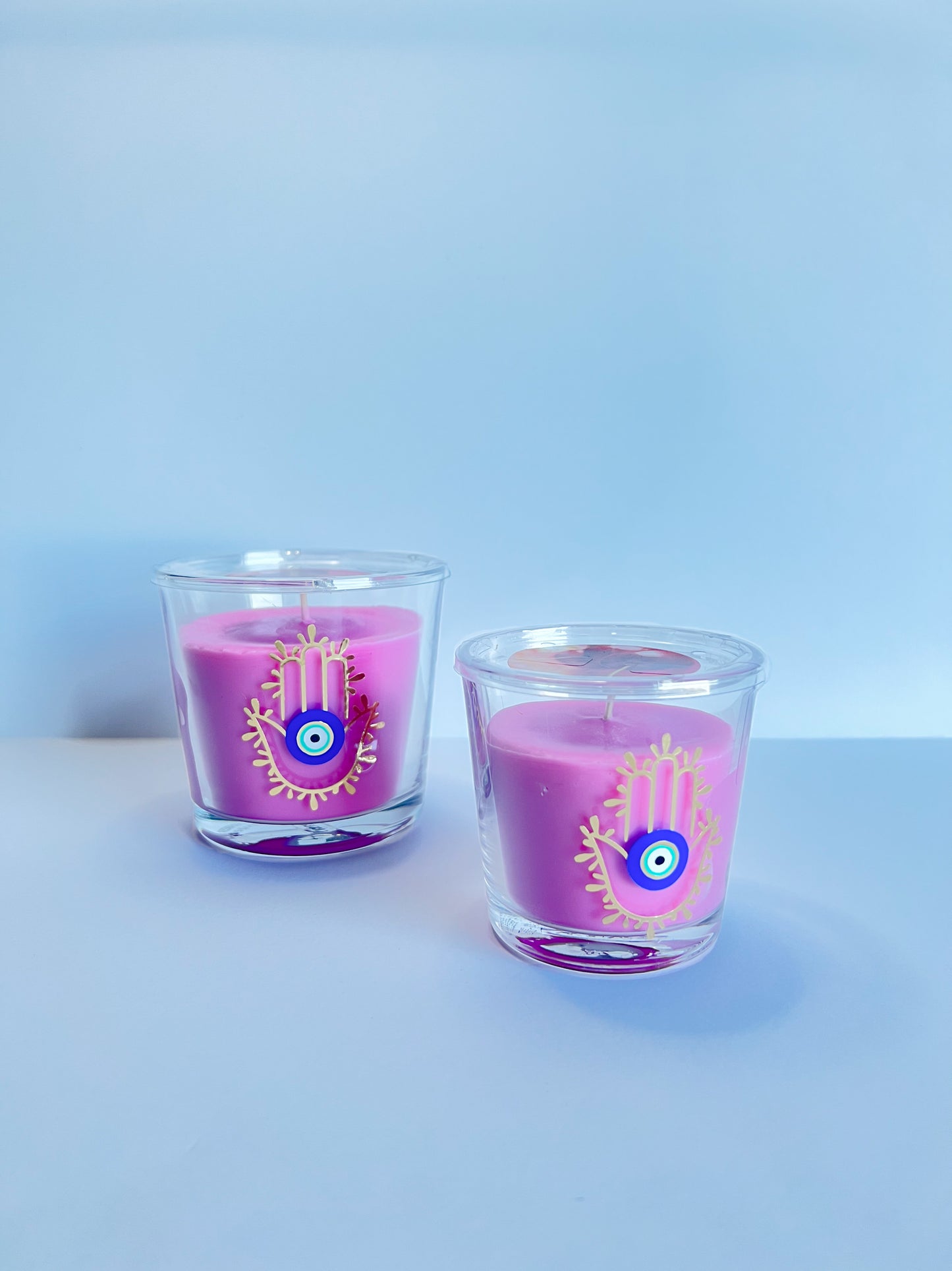 Hamsa Hand Evil Eye Candle