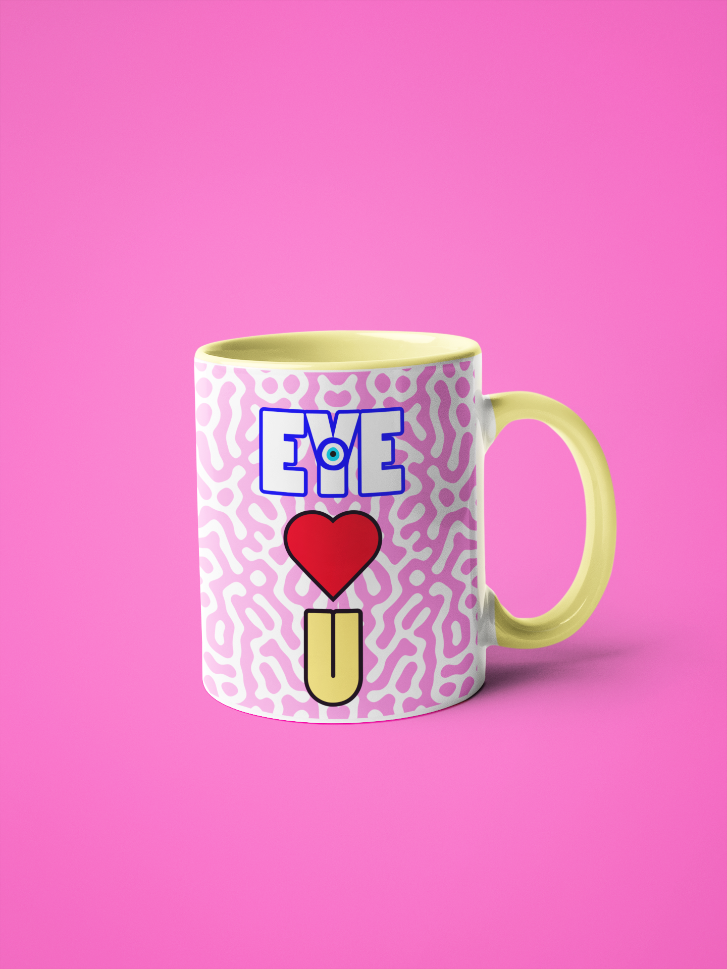 Eye Love You Evil Eye Mug with Color Inside