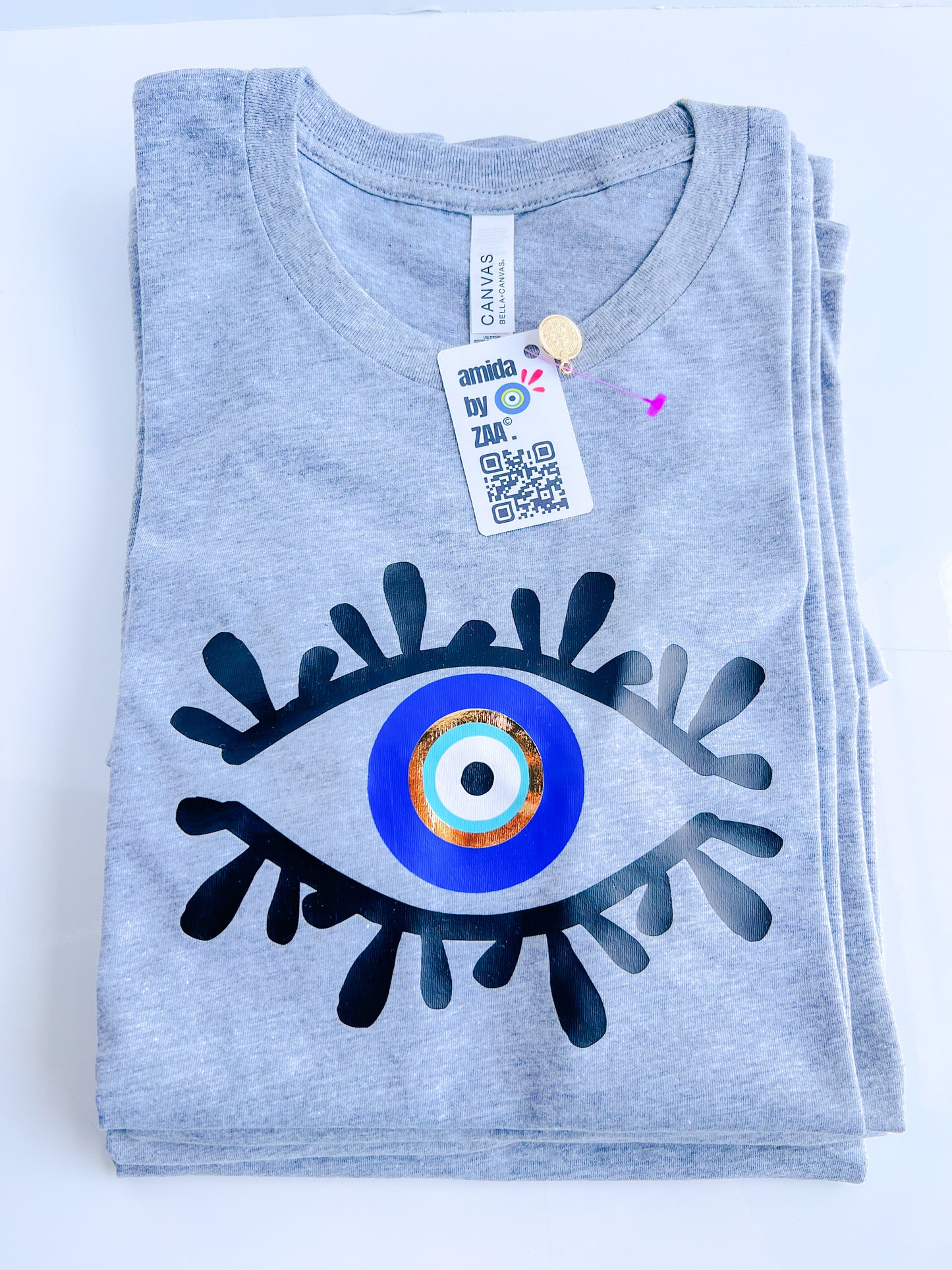 Evil Eye Design T shirt With Amida By Zaa