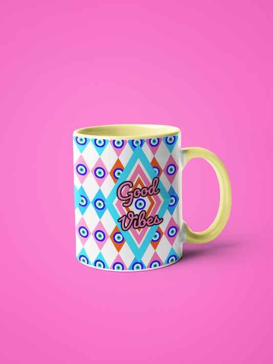 Good Vibes Mug with Color Inside