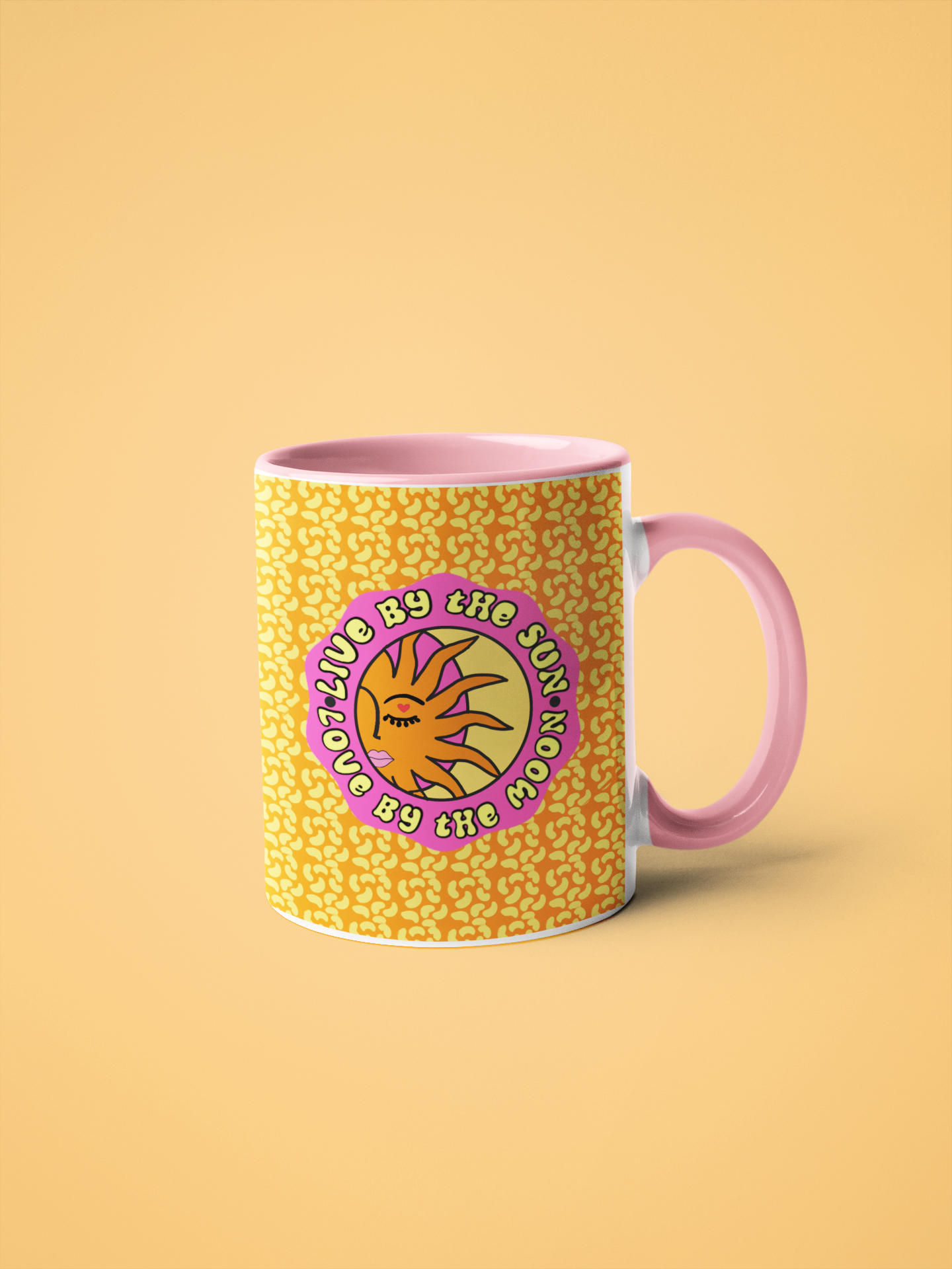 Live By The Sun Mug with Color Inside